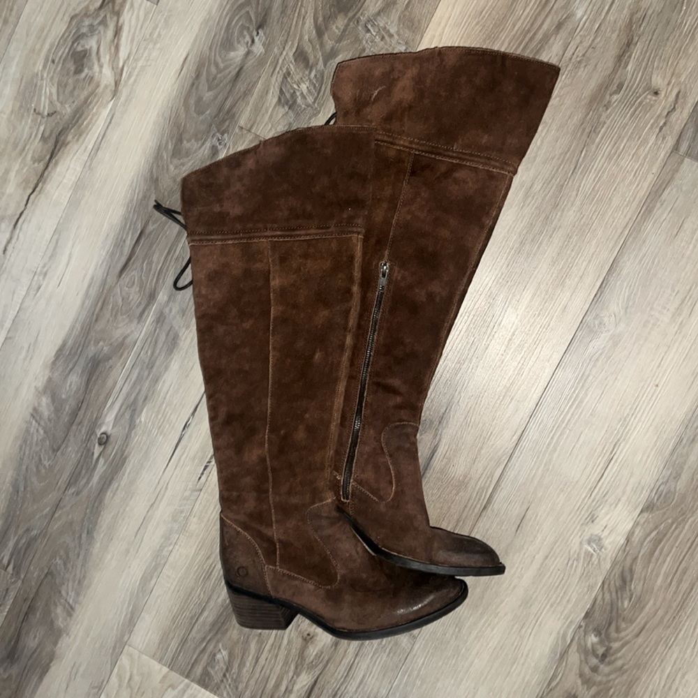 Born Suede over the knee boots size 8.5